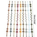 Attache-tétine silicone avec sangle de sécurité - accessoire poussette et chaise haute