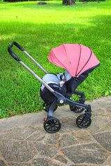 Poussette 4-en-1 multifonctionnelle pliable avec siège auto bébé EU Stock