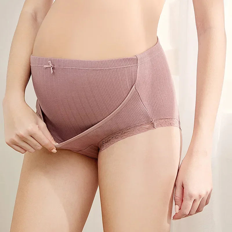 Culotte maternité coton taille haute Mybooni — Sous-vêtement grossesse