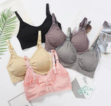 Lot 3 soutiens-gorge d'allaitement coton respirant grande taille push-up