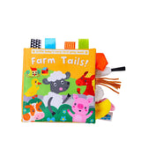 Livre tissu 3D queue grelot bébé Mybooni — Cognitif éveil parent-enfant