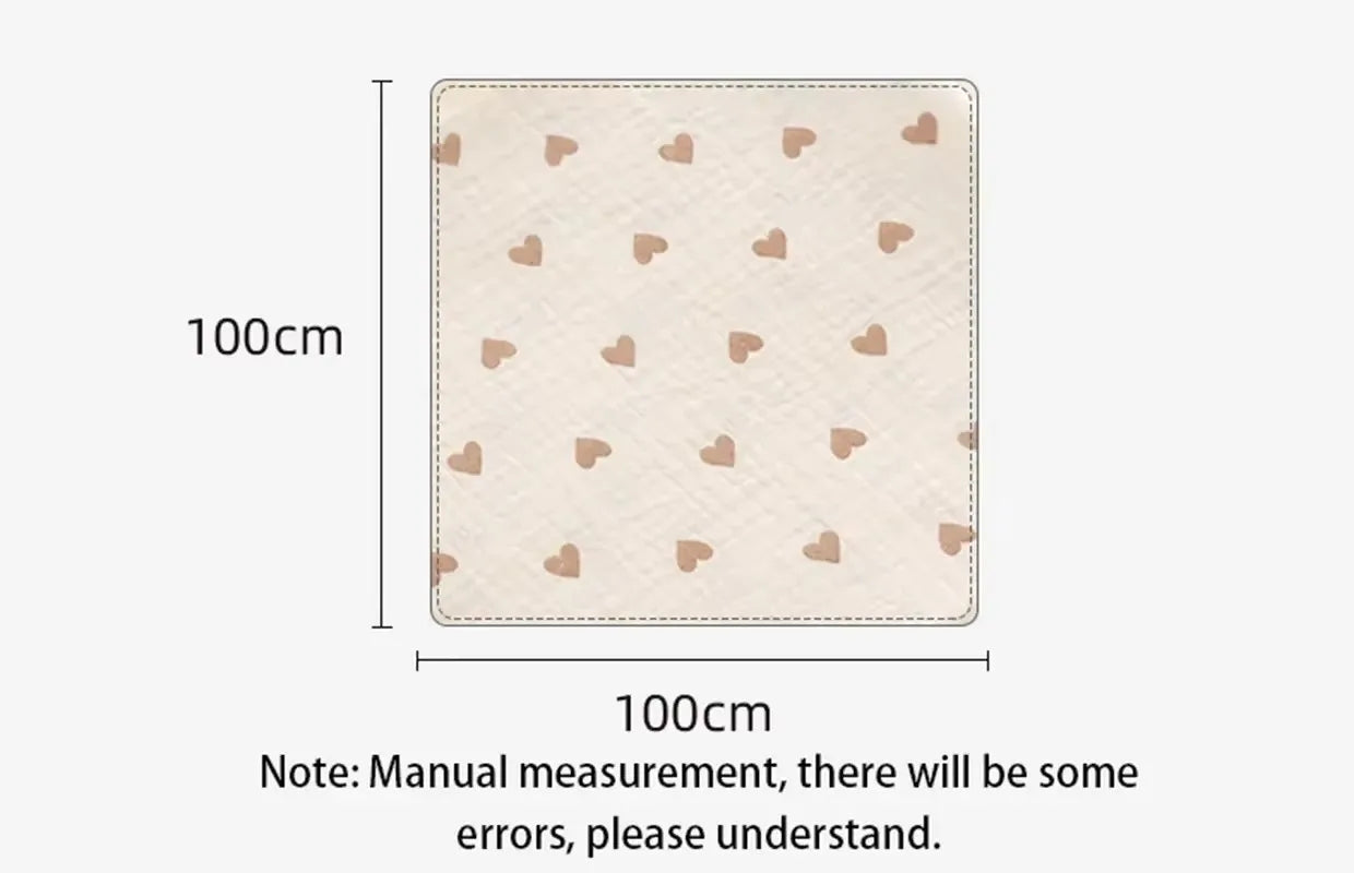 Couverture mousseline coton été pour nouveau-né