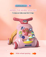 Trotteur bébé musical avec lumières pour 0-12 mois