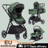 Poussette 3-en-1 pliable Bouni — Norme EU nouveau-né