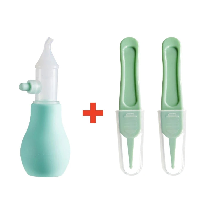 Aspirateur nasal silicone bébé - pompe aspiration nettoyeur nez enfant outil nettoyage nasal
