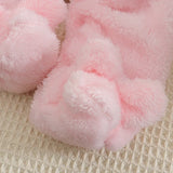Combinaison bébé automne-hiver peluche chaud - grenouillère cartoon chien/lapin 0-2 ans