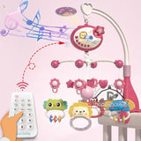 Mobile musical lumineux et projecteur pour lit bébé - télécommande jouet nouveau-né