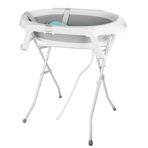 Baignoire bébé pliable avec support Mybooni — Coussin sécurisé nouveau-né