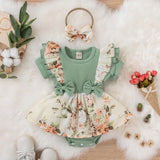 Robe bébé fille manches volantées Mybooni — Imprimé papillons 0-18M