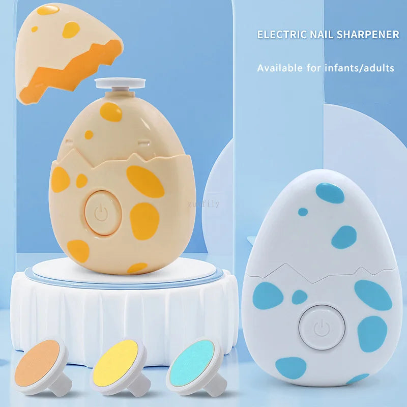 Lime à ongles électrique bébé cartoon - kit manucure pédicure nouveau-né outil soin enfant adulte