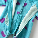 Combinaison bébé hiver polaire à capuche cornes - grenouillère chaude épaisse garçon/fille 0-3 ans