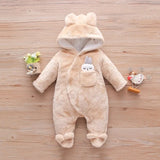Combinaison bébé hiver peluche Mybooni — Motif chien-lapin 0-2 ans