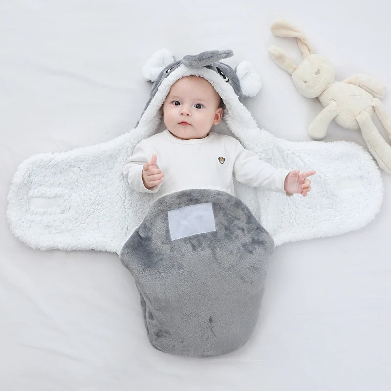 Gigoteuse bébé douce automne hiver Mybooni — Couverture cocon flanelle 0-9M