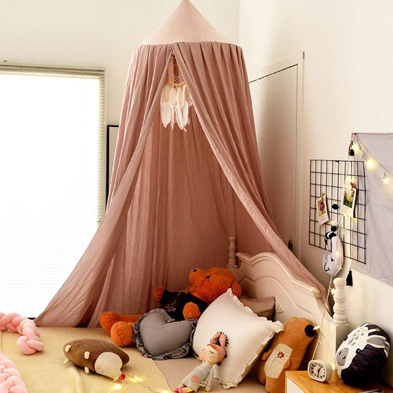 Moustiquaire lit bébé princesse baldaquin - rideau ciel de lit décoratif fille