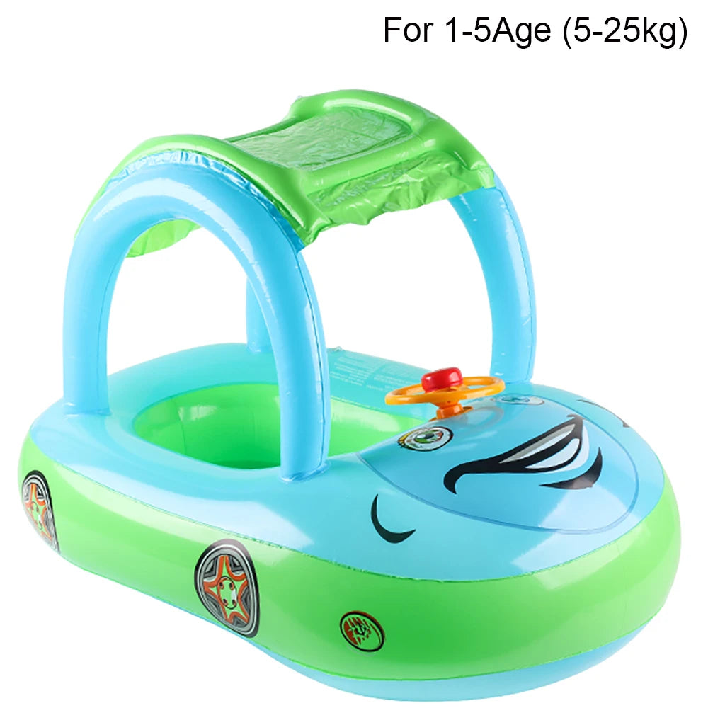 Bouée piscine forme voiture Mybooni — Pour bébé et enfant 4-6 ans