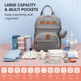 Sac à dos à langer 3-en-1 Bouni — Table à langer + Lit de voyage + Port USB