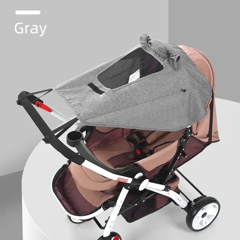 Pare-soleil poussette universel protection UV - voile carrosserie landau siège auto visière soleil
