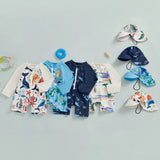 Maillot de bain anti-UV garçon Mybooni | Combinaison requin + Chapeau 0-5 ans