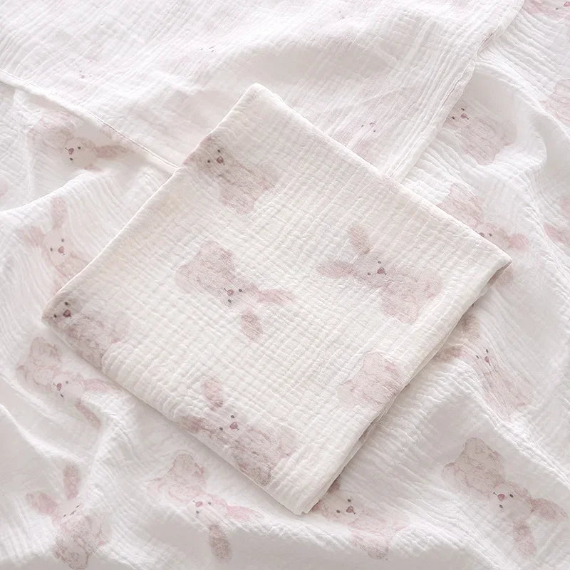 Couverture mousseline coton été pour nouveau-né
