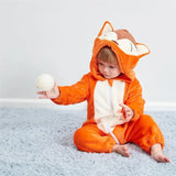 Pyjama combinaison polaire Mybooni — Motif licorne, lapin et dinosaure