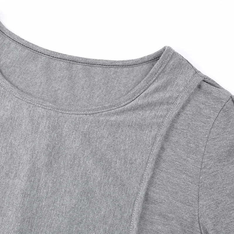 Haut allaitement maternité doux casual manches courtes - t-shirt infirmière femme enceinte été