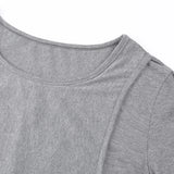 Haut allaitement maternité doux casual manches courtes - t-shirt infirmière femme enceinte été