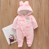 Combinaison bébé hiver peluche Mybooni — Motif chien-lapin 0-2 ans