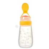 Biberon bébé avec cuillère silicone souple - outil alimentation complémentaire nourrisson toddler