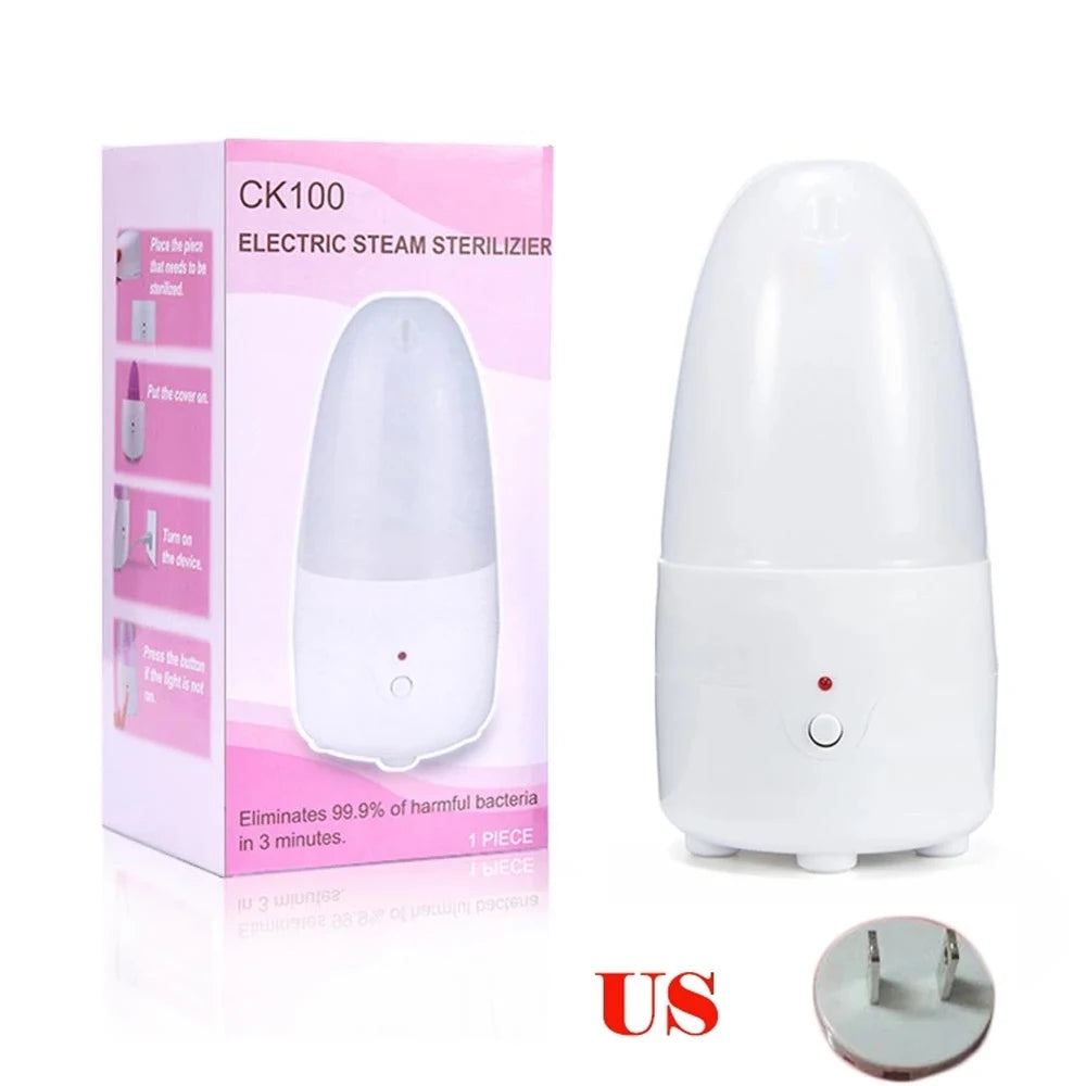 Stérilisateur vapeur portable - coupe menstruelle tétines et petits accessoires bébé