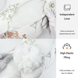 Coussin d'allaitement en U multifonctionnel lavable en machine soutien cou taille