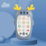 Téléphone jouet bébé bilingue avec anneau dentition et musique - jouet éducatif électronique enfant