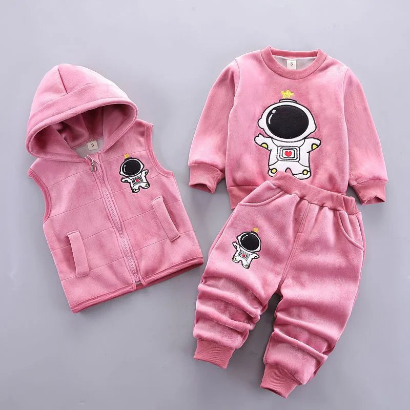 Ensemble sweat capuche bébé Mybooni — Haut et pantalon automne hiver