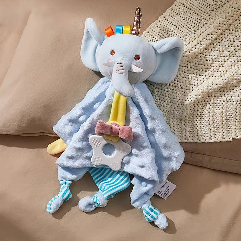 Doudou réconfort lapin-éléphant Bouni — Couverture sécurité compagnon sommeil