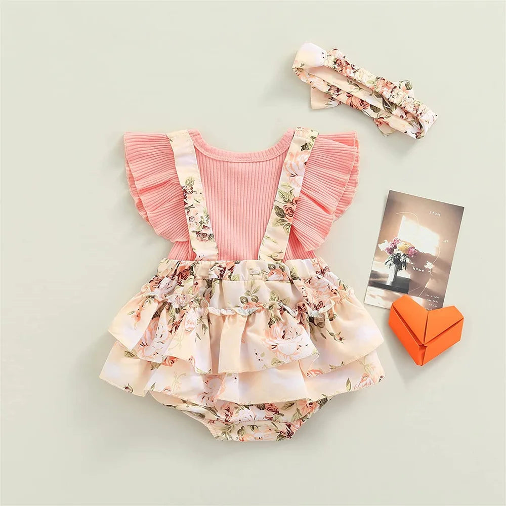 Robe bébé fille manches volantées Mybooni — Imprimé papillons 0-18M