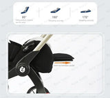 Poussette 4-en-1 multifonctionnelle pliable avec siège auto bébé EU Stock