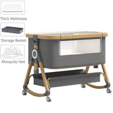 Lit bébé multifonction pliable hauteur ajustable - berceau balancelle lit dormeur portable