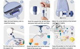 Mobile musical lumineux et projecteur pour lit bébé - télécommande jouet nouveau-né