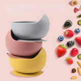 Set repas bébé silicone sans BPA ventouse - bol assiette tasse paille cuillère fourchette enfant