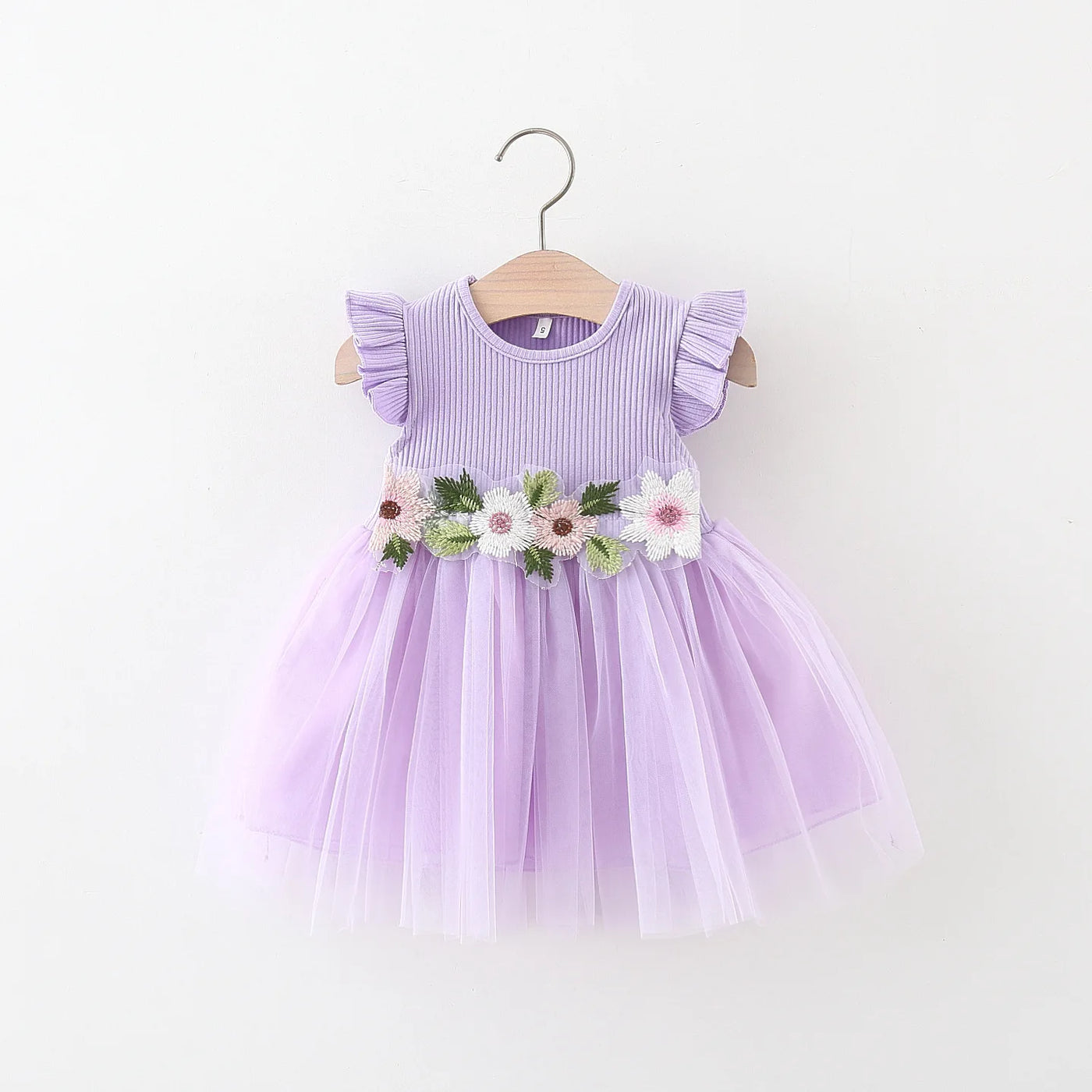 Summer New Waist Line Flower Mesh Yarn Skirt Gi — vue complémentaire 2