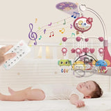 Mobile musical lumineux et projecteur pour lit bébé - télécommande jouet nouveau-né