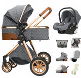 Poussette 3-en-1 pliable Mybooni — Multifonction siège auto inclus