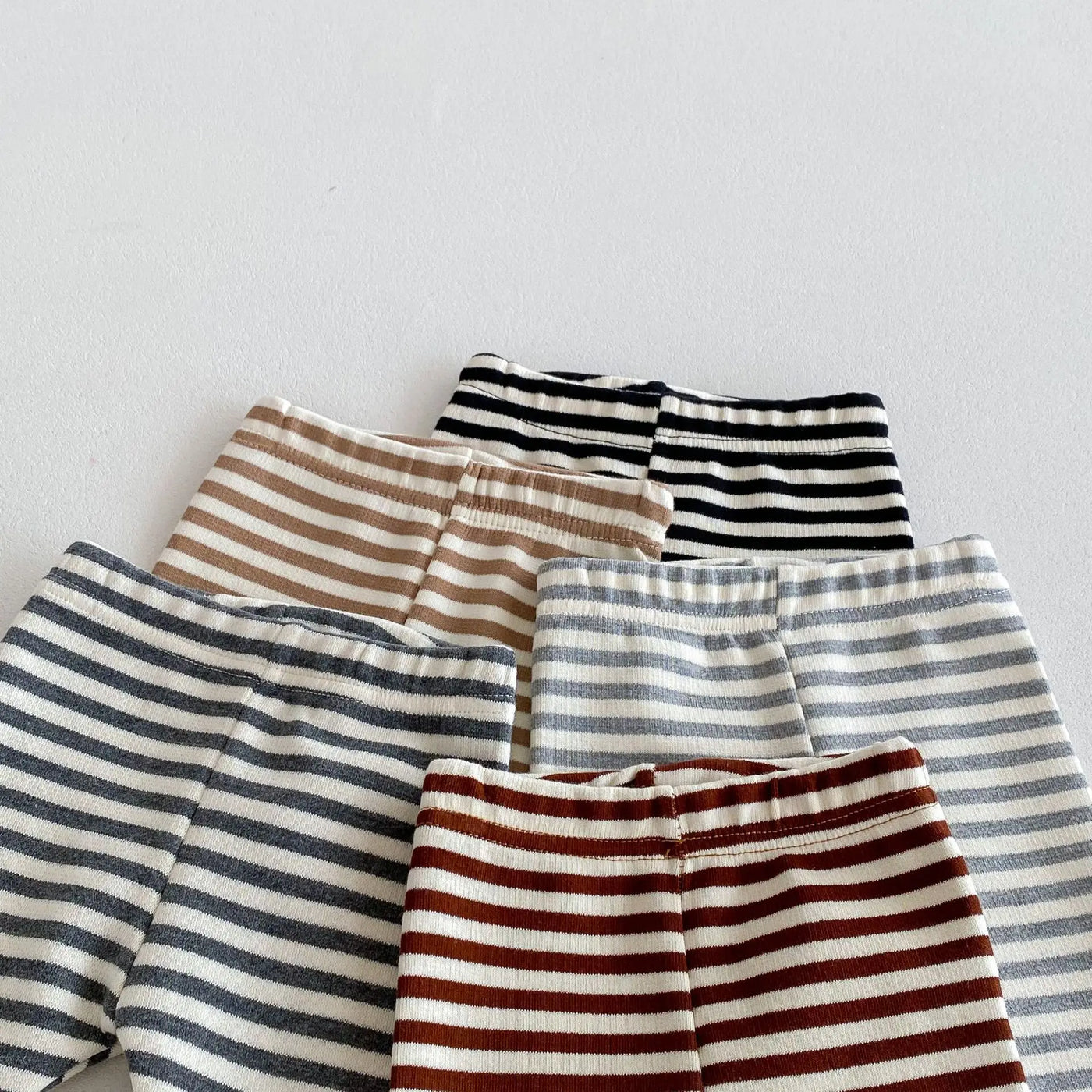 Legging rayé multicolore bébé Mybooni — Garçon et fille automne