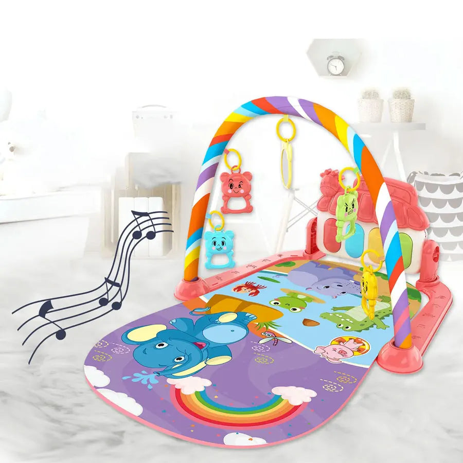 Tapis d'éveil musical piano Mybooni — Clavier gym rampant éducatif 0-36M