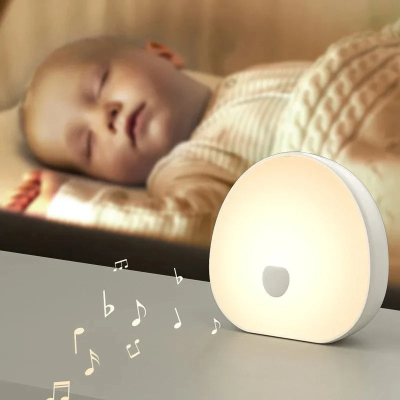 Machine à bruit blanc veilleuse LED Mybooni — Sons relaxants rechargeable bébé