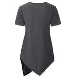 Haut allaitement maternité doux casual manches courtes - t-shirt infirmière femme enceinte été