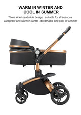 Poussette de luxe 3-en-1 Bouni — Avec siège auto pour nouveau-né