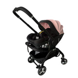 Poussette rose 4-en-1 avec nacelle siège auto de luxe pliable livraison EU