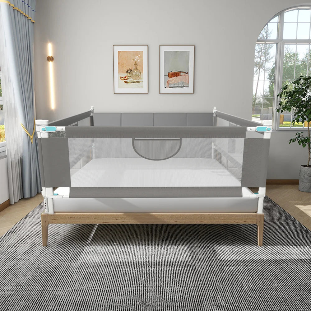Barrière lit bébé 150/180/200cm - rambarde protection enfant sécurité rail anti-chute lit
