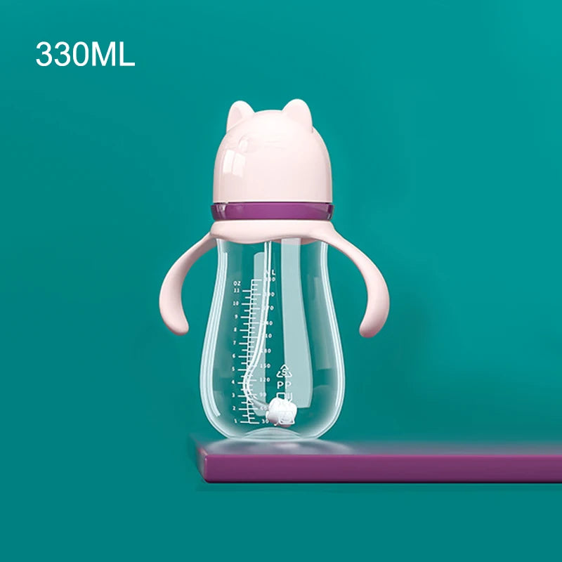 Biberon anti-colique col large Bouni — Bille de gravité tétine silicone