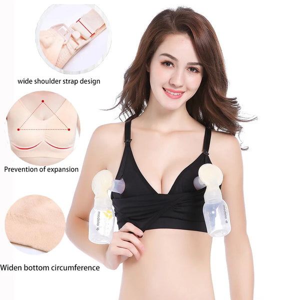 Soutien-gorge tire-lait mains libres Mybooni — Allaitement maternité toute la journée